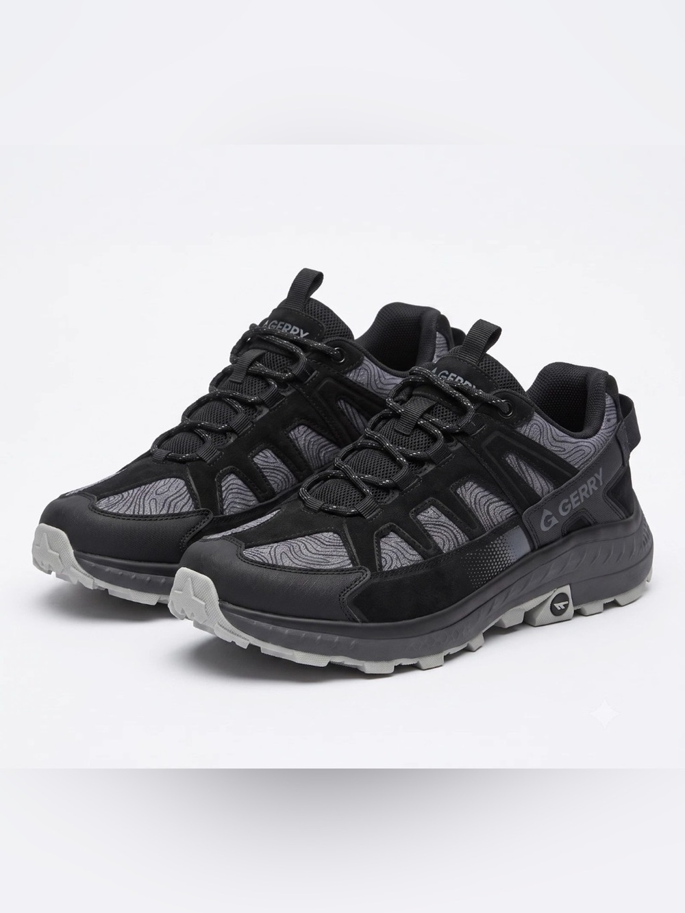 Hi-Tec Mens Hiking Shoes Boots Lightweight Black Gray Size 9 M US